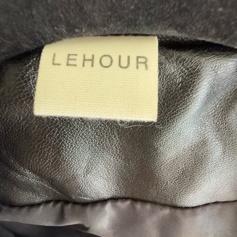 Lehour Black Faux Leather Jacket *GREAT USED CONDITION* - Picture 12 of 13